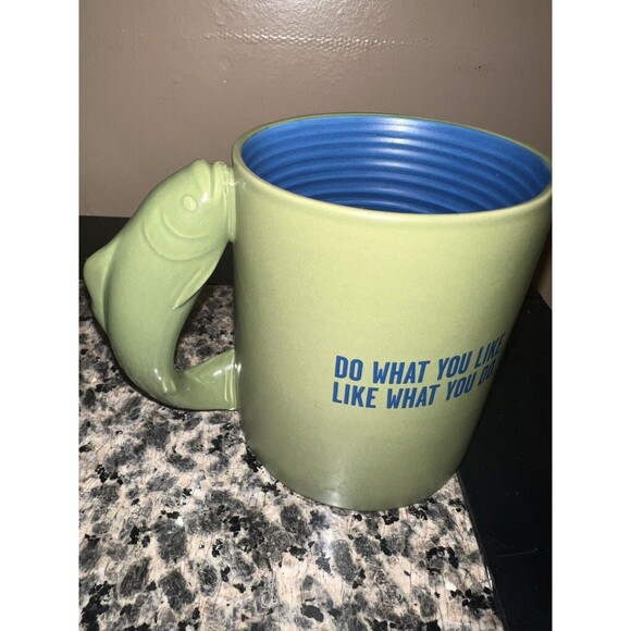 Grandpa A Reel Keeper Fishing coffee Mug tea Life is Good Hallmark Fish Gift - Picture 4 of 8
